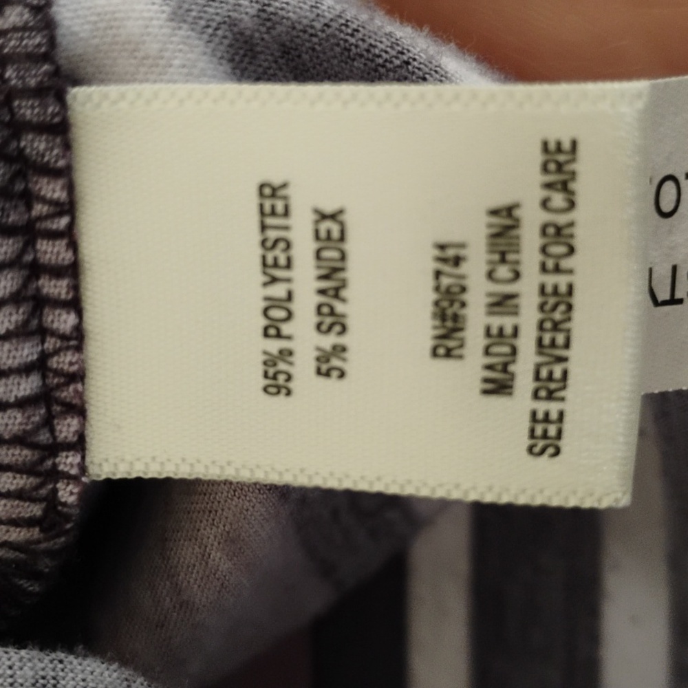 TruSelf Long Sleeve Striped Comfy T-Shirt  M - Picture 3 of 5